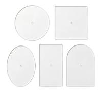 Gabarits en acrylique transparent 5 gabarits de réutilisables, lisses et | Guide de centrage pour finition et encadrement de toile pour atelier ureau à domicile, projets DIY, lois