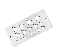 Gabarits métriques en acier 40 Cr pour le travail du bois avec trou fixe et plaque graduée pour un perçage précis de longue durée, utilisation du bois, équipement de fabrication de meubles