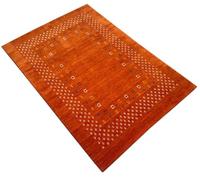 Gabbeh AC4 Tapis oriental tissé à la main 100 % laine 120 x 180 cm Terracotta Gabbeh