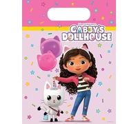 Procos Sacs surprise en plastique Gabby Dollhouse Multicolore 23 x 16,5 cm Lot de 6