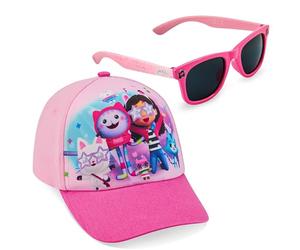 Gabby Dollhouse Lunette de Soleil UV400 et Poids Léger Casquette Fille Ensemble