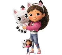 Gabby Dollhouse Pandy Paws Silhouette en carton 91 x 136 cm