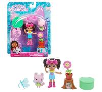 Gabby's Dollhouse Gabby et la Maison Magique - Gabby Dollhouse - 2 FIGURINES ET ACCESSOIRES - Coffret Jardin Enchanté - Gabby, 1 Figurine Chat Et Accessoires - Dessin Animé Jouet Gabby Chat - Jouet Enfant 3 Ans et +