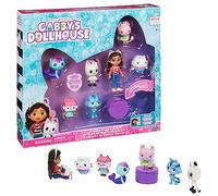 Gabby's Dollhouse Gabby et la Maison Magique - Gabby Dollhouse - Coffret Cadeau Figurines - 7 Figurines Et 1 Accessoire Surprise - Dessin Animé Jouet Maison De Poupée - Jouet Enfant 3 Ans Et +