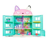 Gabby's Dollhouse Gabby et la maison magique - Gabby Dollhouse - Maison de Poupée Interactive Avec 2 Figurines + 15 Accessoires - Jouet Gabby Et La Maison Magique - Gabby Chat - Jouet Enfant 3 Ans +