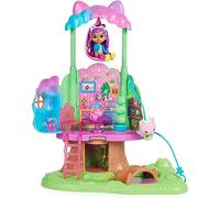 Gabby's Dollhouse Gabby et la Maison Magique - Gabby Dollhouse - Playset Cabane Fée Minette - 2 Figurines + Accessoires - Effets Lumineux - Dessin Animé Jouet Maison De Poupée - Jouet Enfant 3 Ans Et +