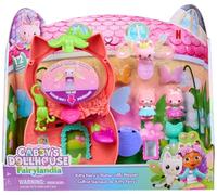 Gabby et la Maison Magique - Gabby Dollhouse - Playset Fée Magique Fairylandia avec 12 Éléments - Bague Figurine À Collectionner - Dessin Animé Pièce pour Maison De Poupée - Jouet Enfant 3 Ans Et +