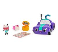Gabby's Dollhouse Gabby et la Maison Magique - Gabby Dollhouse - Véhicule Chabriolette - Voiture Avec 1 Figurine Et 2 Accessoires - Dessin Animé Jouet Maison De Poupée - Jouet Enfant 3 Ans Et +