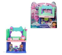 Gabby et la Maison Magique Le Film - Gabby Dollhouse - Salle De Bain Marine - Double Espace De Jeu - 1 Figurine Et 7 Accessoires - Dessin Animé Pièce pour Maison De Poupée - Jouet Enfant 3 Ans Et +