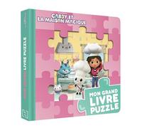 Gabby et la maison magique - Mon grand livre puzzle Livre cartonné avec 5 puzzles - Universal Studios - Hachette Jeunesse - cartonné - Jeux livres objets