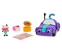 Gabby's Dollhouse Gabby et la Maison Magique - Gabby Dollhouse - Véhicule Chabriolette - Voiture Avec 1 Figurine Et 2 Accessoires - Dessin Animé Jouet Maison De Poupée - Jouet Enfant 3 Ans Et +