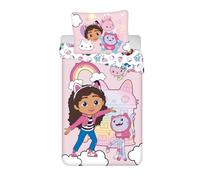 Gabby Maison Magique Rose Housse de Couette 140x200 + Taie 65x65 100% Coton