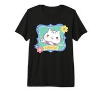 Gabby’s Dollhouse Cakey Cat Floral Portrait T-Shirt Haut de Gamme