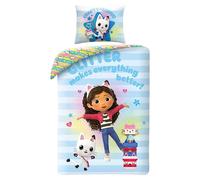 Gabby´s Dollhouse - Parure de lit motif Réversible GLITTER MAKES (TC129)