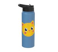 Gabby’s Dollhouse Pillow Cat Smile Stainless Steel Insulated Water Bottle