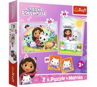 Gabby's Dolhouse Puzzle 2w1 + memos Trefl S.A.
