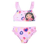 Gabby's Doll House Bikini pour Fille, Maillot de Bain Deux Pièces D'été pour Enfants, Taille 8 Ans | Rose