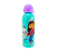 Gabby's Doll House Bouteille Réutilisable, Kitty Fairy et Pandy Paws Design en Aluminium Résistant, Bouteille D'eau pour Filles, Gourde de Voyage, Capacité 500 ml (Lila)