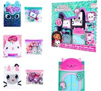 Gabby's Doll House Ensemble De Papeterie Comprenant Mini Carnets, Autocollants, Stylo, Règle, Pinces Et Une Boîte Avec Surprises De Papeterie, Coffret Cadeau De Mini Agendas