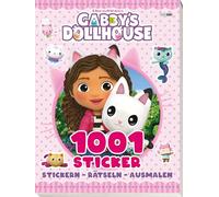 Gabby's Dollhouse: 1001 Sticker: Stickern - Rätseln - Ausmalen: Activityblock mit 1001 Stickern