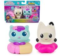 Gabby's Dollhouse À partir de 3 Ans : Gabby Cat Bath Squirters, Mercat et Pandy Paws Jouets de Bain flottants pour Tout-Petits Filles et garçons à partir de 3 Ans