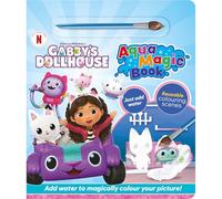 Gabby's Dollhouse Aqua Magic Book - Peinture à l'eau réutilisable pour enfants - 8 pages de peinture propre - Avec pinceau - Amusant créatif à partir de 3 ans