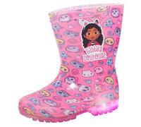 Gabby's Dollhouse Bottes en Caoutchouc Lumineuses pour Filles, Chaussures de Pluie et de Neige pour Enfants