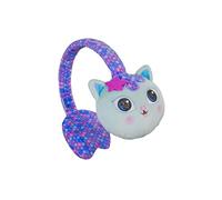 Gabby's Dollhouse Casque Bluetooth avec portée de 10 mètres, contrôle du volume, coussinets d'oreille en peluche douce avec bandeau réglable, boutons lecture/pause/volume/saut et 200 heures de veille.
