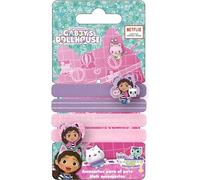 Gabby's Dollhouse Chouchous 4 pièces pour filles | Jarretières élastiques décorées avec des personnages de la série Netflix