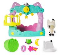 Gabby's Dollhouse, Coffret Balcon Observatoire d'astronomie de Pandy Pattes, 8 éléments avec figurines, accessoires de maison de poupée et jeu sensoriel, jouets pour filles et garçons à partir de 3 an