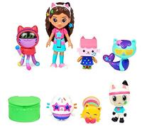 Gabby's Dollhouse , Coffret de figurines Édition Soirée dansante avec une poupée Gabby, 6 figurines chat et accessoires, jouets pour enfants à partir de 3 ans