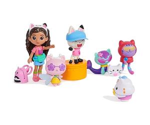 Gabby's Dollhouse, Ensemble de Figurines sur Le thème du Voyage avec Une poupée Gabby, 5 Figurines de Chat, Jouets Surprise et Accessoires de Maison de poupée, Jouets pour Enfants pour Filles et