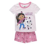 Gabby's Dollhouse Ensemble Pyjama | Lot T-shirt et Short pour Enfants | Pyjama Complet Doux, Confortable et Respirant pour Filles (FR/ES, Âge, 5 ans, Taille normale, Gabby's Dollhouse - Rose)