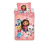 Gabby's Dollhouse Friends Ensemble housse de couette et taie d'oreiller simple - taille européenne