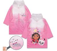 Gabby's Dollhouse Imperméable à capuche rose et blanc pour filles, cape pour filles 8-9 ans 8-9 ans
