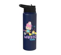Gabby's Dollhouse Its Music Time Hamster Kitties Stainless Steel Insulated Water Bottle