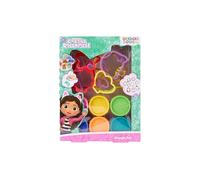 Gabby's Dollhouse | Kit Créatif | 6 Couleurs et 9 moules | Kit de pâte à modeler avec 6 couleurs et 9 formes inspirées du monde de Gabby, activité sans écran pour fans dès 3 ans
