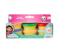 Gabby's Dollhouse Kit de pâte à modeler Okidoki Dough Party Pack avec 6 couleurs | Pâte à modeler pour enfants à partir de 3 ans | Kit de pâte à modeler créatif pour enfants | Avec Gabby, Pandy Paws