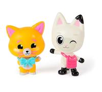 Gabby's Dollhouse: Le Film - Panda Pattes & Leopold Lot de 2 Figurines avec 2 Accessoires pour Enfants à partir de 3 Ans