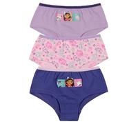 Gabby's Dollhouse Lot de 3 culottes pour fille, sous-vêtements pour enfant, violet/rose, Violet/rose, 110-116