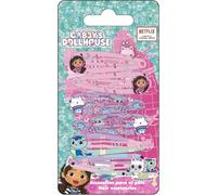 Gabby's Dollhouse Lot de 6 pinces à cheveux en métal pour filles avec paillettes et personnages originaux de la série Netflix