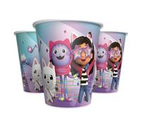 Gabby's Dollhouse Lot de 8 gobelets en carton pour anniversaire d'enfant