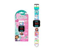 Gabby's Dollhouse Montre Numérique LED, Montre pour Enfants avec Bracelet Ajustable, Affichage de L'heure et de la Date, Cadeau pour Filles