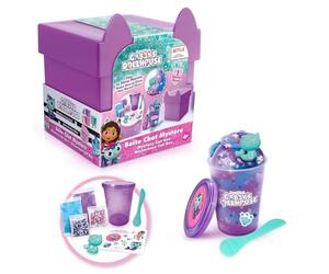 Gabby's Dollhouse Mystery Cat Box Slime Sensory Kit, Mercat Charm, créez Votre Propre Slime, Rangement Facile, Violet