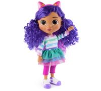 Gabby's Dollhouse , Poupée Gabby Chansons et célébrations, 33 cm de hauteur avec effets sonores et oreilles de chat réversibles, jouets pour filles et garçons à partir de 3 ans
