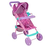 Gabby's Dollhouse Poupée rose et violet | Jouet de poussette pour poupées | Poussette pliable pour jeux de rôle
