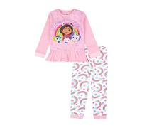 Gabby's Dollhouse Pyjama long pour fille | Pyjama long pour fille | Pyjama de poupée pour filles | Cadeaux officiels, rose, 5-6 ans