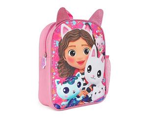 Gabby's Dollhouse Sac à dos, sac à dos pour enfants, cartable, sac à dos rose