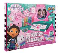 Gabby's Dollhouse – Kit de stylos pulvérisateurs Desktop Box (GD23368) – 12 stylos, 16 pochoirs