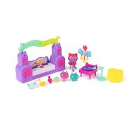 Gabby's Dollhouse: The Movie, Paw-Some Party Story Set avec herbe à chat DJ, 2 gommes et accessoires, jouets pour enfants pour filles et garçons à partir de 3 ans